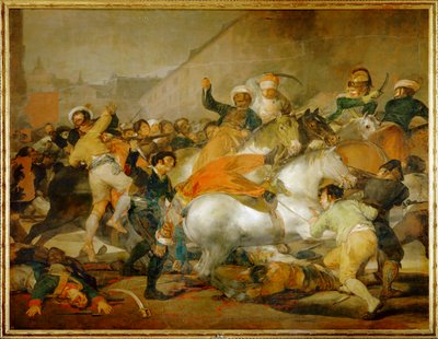 Den andre mai 1808 i Madrid: anklagen om (maleri på lerret) av Francisco Jose de Goya y Lucientes