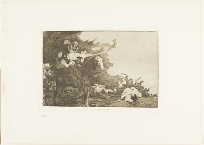 They Do Not Agree, plate 17 fra The Disasters of War av Francisco Jose de Goya y Lucientes