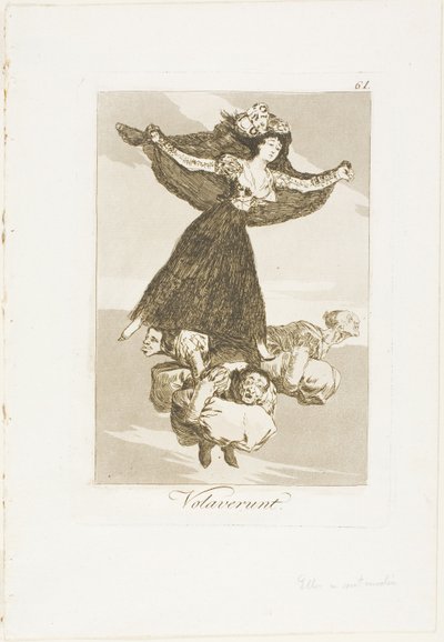 They Have Flown, plate 61 fra Los Caprichos (Caprices) av Francisco Jose de Goya y Lucientes