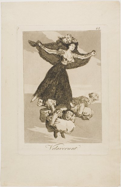 They Have Flown, plate 61 fra Los Caprichos av Francisco Jose de Goya y Lucientes