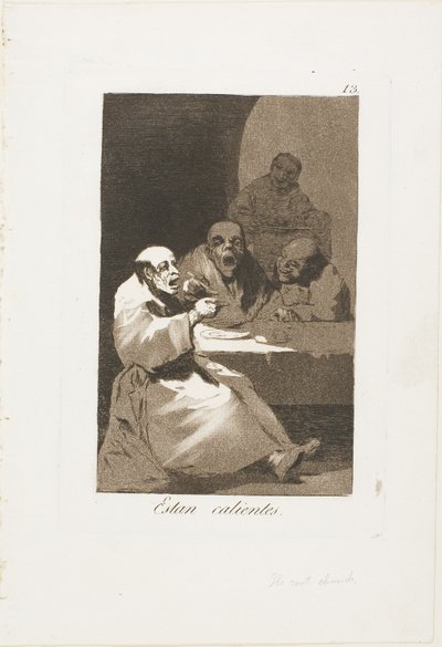 De er Hot, plate 13 fra Los Caprichos av Francisco Jose de Goya y Lucientes