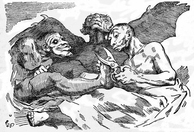 De lager toalettet sitt, ca. 1820 (gravering) av Francisco Jose de Goya y Lucientes