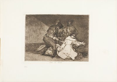 This is Bad, plate 46 fra The Disasters of War av Francisco Jose de Goya y Lucientes