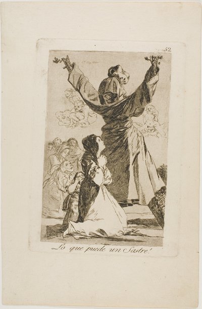 What a Tailor Can Do!, plate 52 fra Los Caprichos av Francisco Jose de Goya y Lucientes