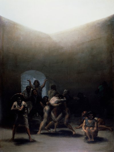 Hage med galninger av Francisco Jose de Goya y Lucientes