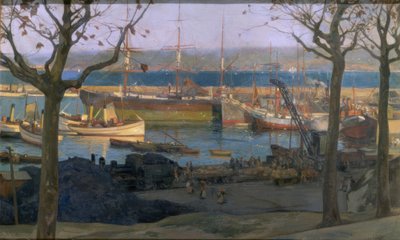 Puerto de la Coruna - brygge i Santa Lucia av Francisco Llorens Diaz