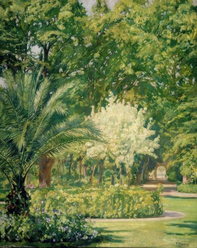 VERE CLARO-JARDIN BOTANICO – 1934–79X100 CM– av Francisco Llorens Diaz