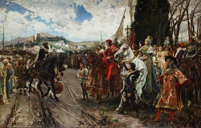 Overgivelsen av Granada i 1492, 1882 av Francisco Pradilla y Ortiz