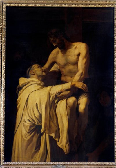 Kristus tar St. Bernard av Clairvaux (San Bernardo di Chiaravalle) (1090-1153) i armene Maleri av Francisco Ribalta (1565-1628) 1621 Søn. 1,58x1,13 m Madrid, Musee du Prado av Francisco Ribalta