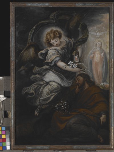 The Dream Of St. Joseph (olje på lerret) av Francisco Rizi