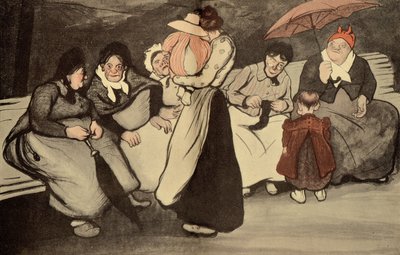 En solrik søndag i frisk luft, tegneserie fra LAssiette au Beurre, 23. august, 1902 av Francisco Sancha y Lengo