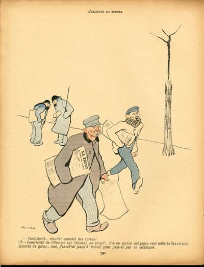 L'Plate au beurre, nummer 47, satirisk i farger av Francisco Sancha y Lengo