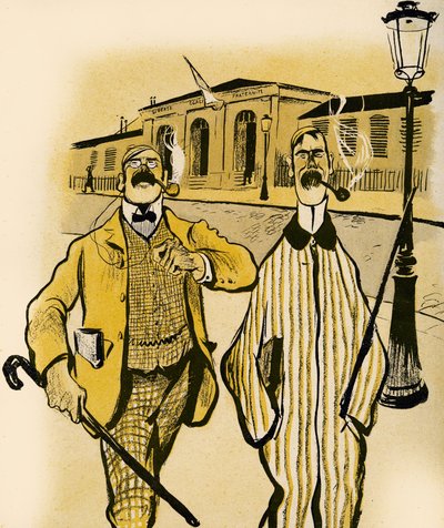 To engelskmenn går forbi et likhus, 1903 av Francisco Sancha y Lengo