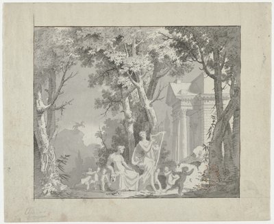 Klassisk scene, 1775-1800. av Francisco Vieira