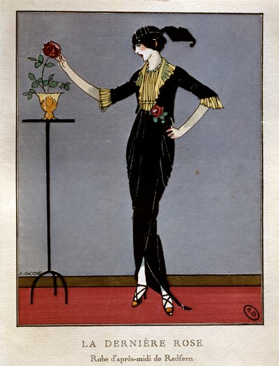 Redfern ettermiddagskjole, i #39;La Gazette du Bon Ton#39;, Paris av Francisco Xavier Gose