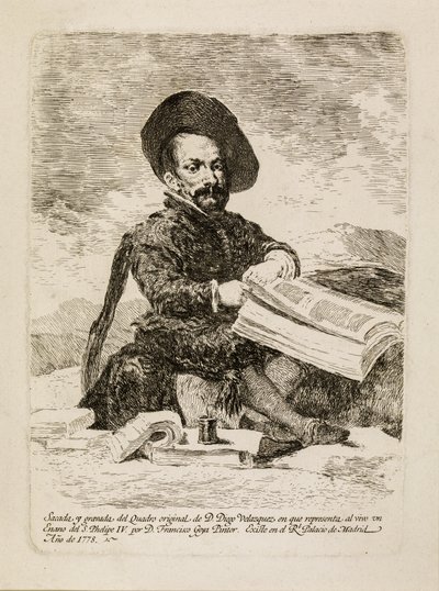 Til dvergen [El Primo] av Francisco de Goya