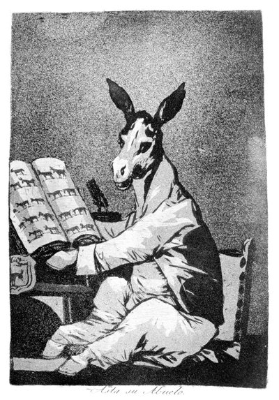 Så langt tilbake som hans bestefar, 1799 av Francisco de Goya
