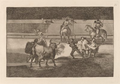 Banderillas med fyrverkeri av Francisco de Goya