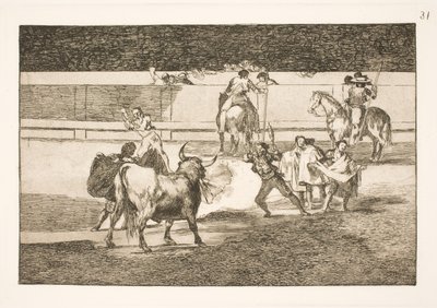 Banderillas med lynkinesere av Francisco de Goya