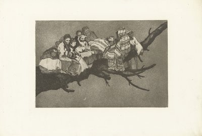 latterlig dårskap Uensartet latterliggjøring Los Disparates (The follies) (serietittel) Los Proverbios (Ordspråkene) (serietittel) av Francisco de Goya