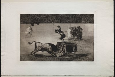 Bullfights: Another Madness of his in the Same Ring, 1876. av Francisco de Goya
