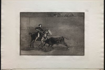 Tyrekamp: Manly Courage of the Celebrated Pajuelera i (ringen) i Saragosa av Francisco de Goya