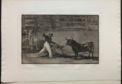 Bullfights: Origin of the Harpuons or Banderillas, 1876. av Francisco de Goya