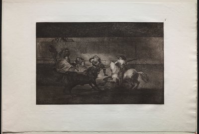 Bullfights: The Death of Pepe Illo (3. komposisjon) av Francisco de Goya