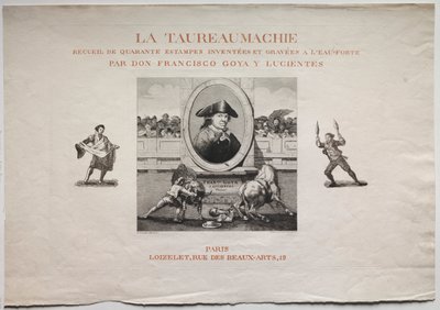 Tyrefekting: Tittelside av Francisco de Goya