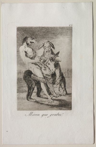 Caprices: Se hvor høytidelige de er! av Francisco de Goya