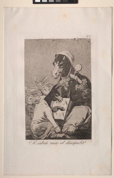 Caprices: Kan ikke eleven vite mer? av Francisco de Goya