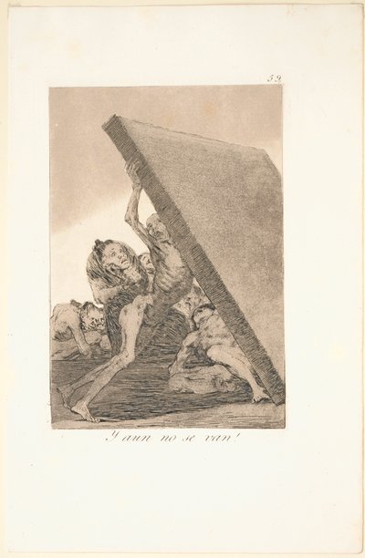 Caprichos: Og fortsatt går de ikke! av Francisco de Goya