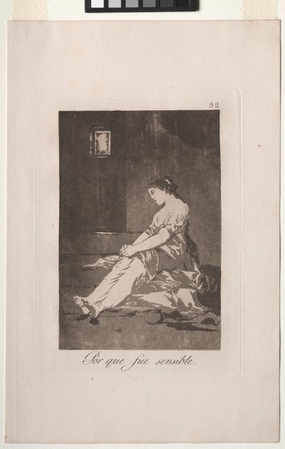 Caprichos: Fordi hun var mottakelig. av Francisco de Goya