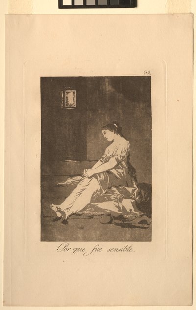 Caprichos: Fordi hun var mottakelig.. av Francisco de Goya