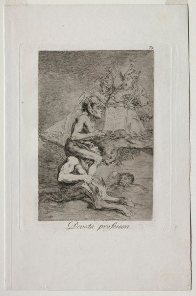 Caprichos: fromt yrke. av Francisco de Goya