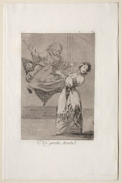 Caprichos: Dont Scream Stupid. av Francisco de Goya