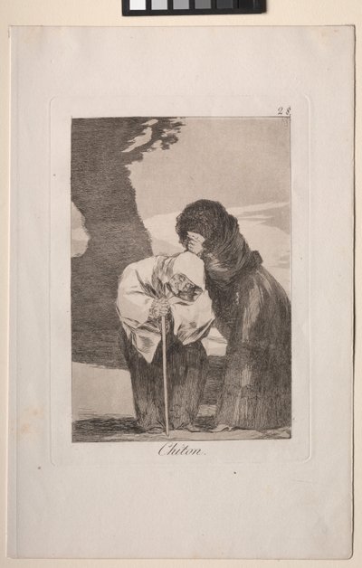 Caprichos: Hysj! av Francisco de Goya
