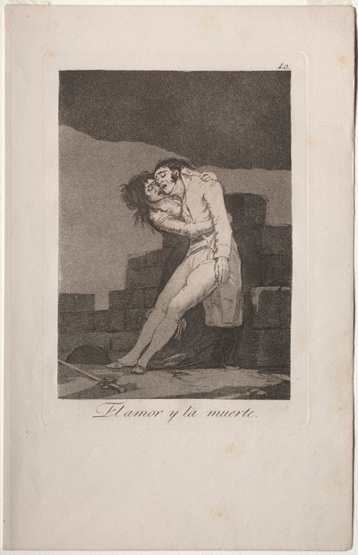 Caprichos: Kjærlighet og død av Francisco de Goya