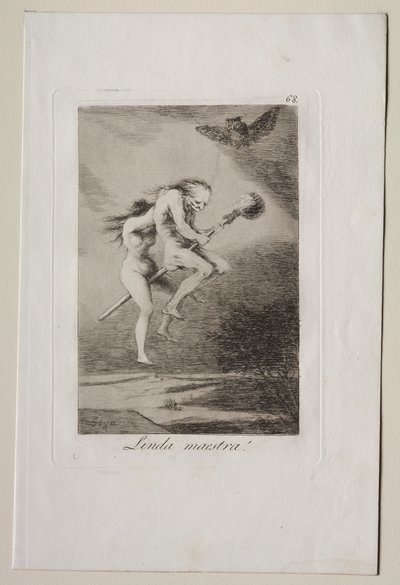 Caprichos: Pen lærer! av Francisco de Goya