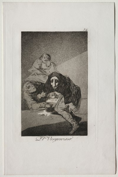Caprichos: The Shamefaced One av Francisco de Goya