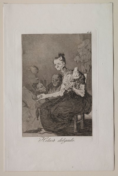 Caprichos: De spinner fint. av Francisco de Goya