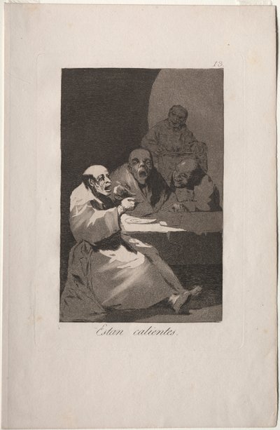 Caprichos: De er varme.. av Francisco de Goya