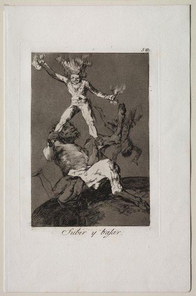 Caprichos: Å stige og å falle av Francisco de Goya