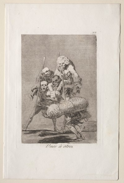 Caprichos: Hva man gjør mot en annen av Francisco de Goya