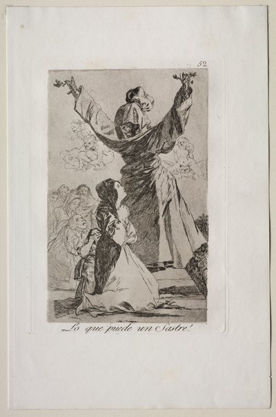Caprichos: Hva en skredder kan gjøre! av Francisco de Goya
