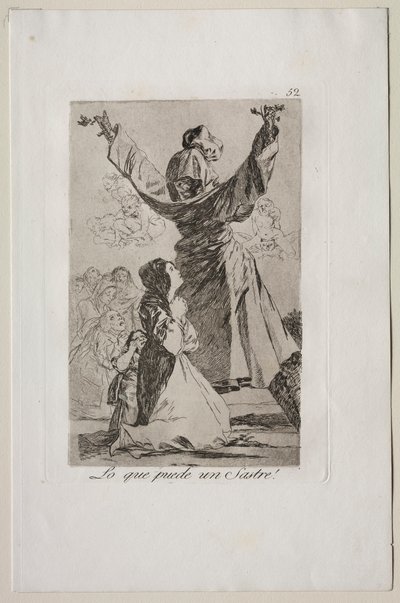 Caprichos: Hva en skredder kan gjøre!. av Francisco de Goya