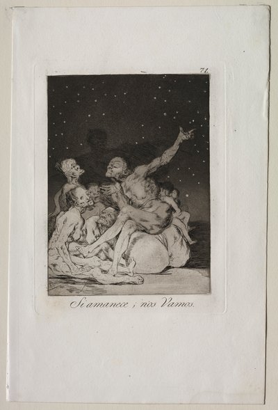 Caprichos: Når dagen bryter, vil vi være av av Francisco de Goya