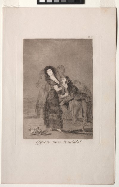 Caprichos: Hvem av dem er mest overvunnet? av Francisco de Goya
