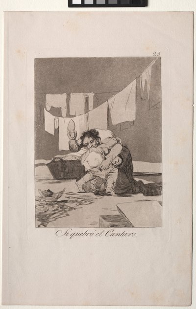Caprichos: Ja, han brøt potten. av Francisco de Goya