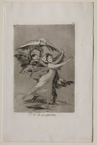 Caprichos: Du vil ikke unnslippe av Francisco de Goya